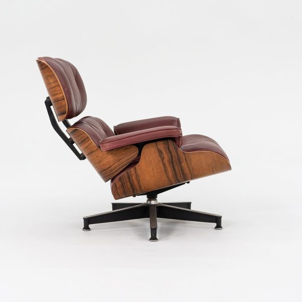 1960s Herman Miller Eames Lounge Chair and Ottoman 670 & 671 by Charles and Ray Eames in Red Leather Hot on Sale