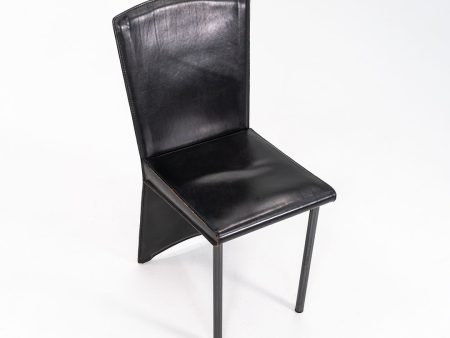 1987 Armida Dining Chair by Andrea Branzi for Zanotta Leather, Steel Online Sale