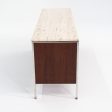 1960s Davis Allen and Gordon Bunshaft for SOM 66 inch Credenza   Cabinet in Walnut and Travertine Online