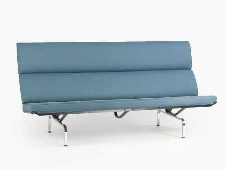 2006 Herman Miller by Ray and Charles Eames Sofa Compact Blue Fabric Upholstery Online