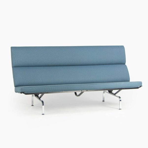 2006 Herman Miller by Ray and Charles Eames Sofa Compact Blue Fabric Upholstery Online