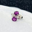 Rhodolite Garnet Sterling Silver Stud Earrings Online Hot Sale