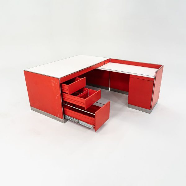 1970s Reception Desk by Davis Allen of SOM Architect for General Fireproofing Co. Hot on Sale