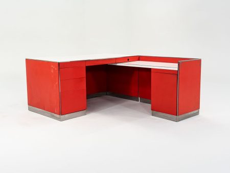 1970s Reception Desk by Davis Allen of SOM Architect for General Fireproofing Co. Hot on Sale