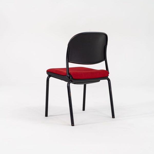 1985 Torsion Stacking Upholstered Side   Dining Chair by Giancarlo Piretti for Krueger International in Red Fabric For Cheap