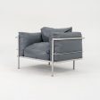 1980s In Style of A Pair of Le Corbusier Jeanneret Perriand LC3 Lounge Chairs in Blue Leather Fashion