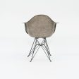 C. 1950 Herman Miller Eames Rope Edge DAR Arm Shell Chair in Elephant Hide Grey with Eiffel Tower Base Online