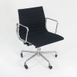 2010s Eames Aluminum Group Management Desk Chair by Ray and Charles Eames for Herman Miller in Black Fabric 2x Available For Discount