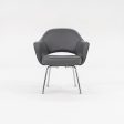 2009 Saarinen Executive Dining Chair, Model 71 APC by Eero Saarinen for Knoll in Grey Vinyl 4x Available Online Sale