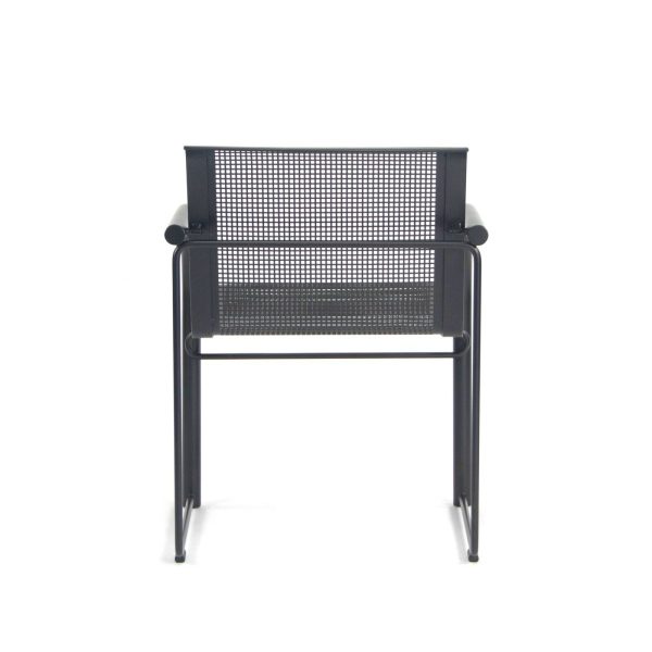 1980 Richard Schultz for Knoll Prototype Flat Matte Black Outdoor Dining Armchair Cheap