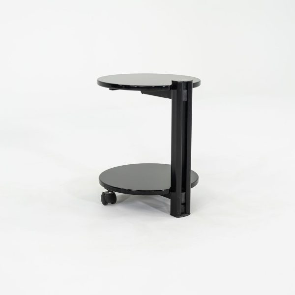 1980s Pace Collection Black Lacquered Occasional End Table on Casters Online