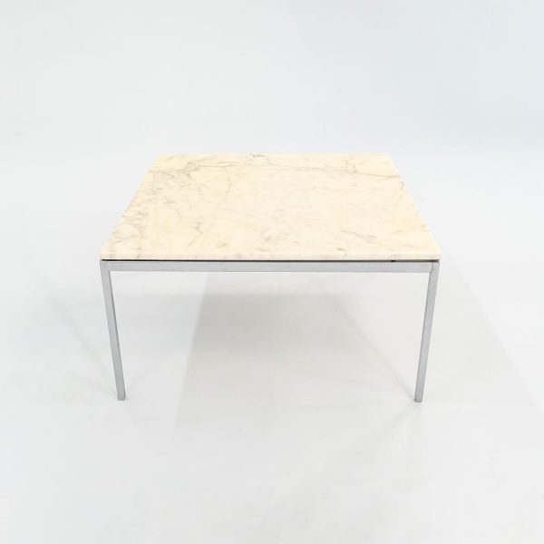 2000 Florence Knoll Coffee Table, Model 2518MC in Marble with Chrome Legs Discount