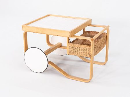 1970s Alvar and Aino Aalto for Artek Tea Trolley in Birch with Ceramic Tile Online Hot Sale