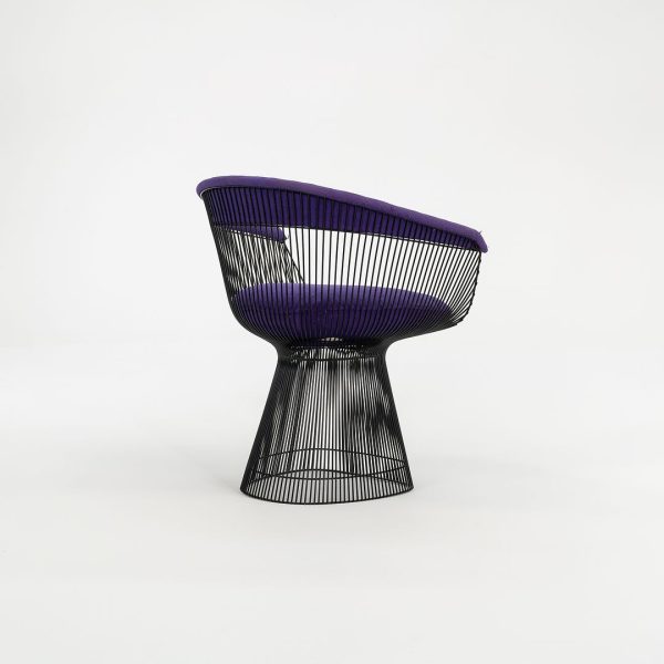 1960s Platner Arm Chair, Model 1725 by Warren Platner for Knoll with Bronzed Finish and Purple Fabric For Cheap