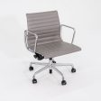 2014 Herman Miller Eames Aluminum Group Management Desk Chairs in Grey Leather with Pneumatic 4x Available Fashion