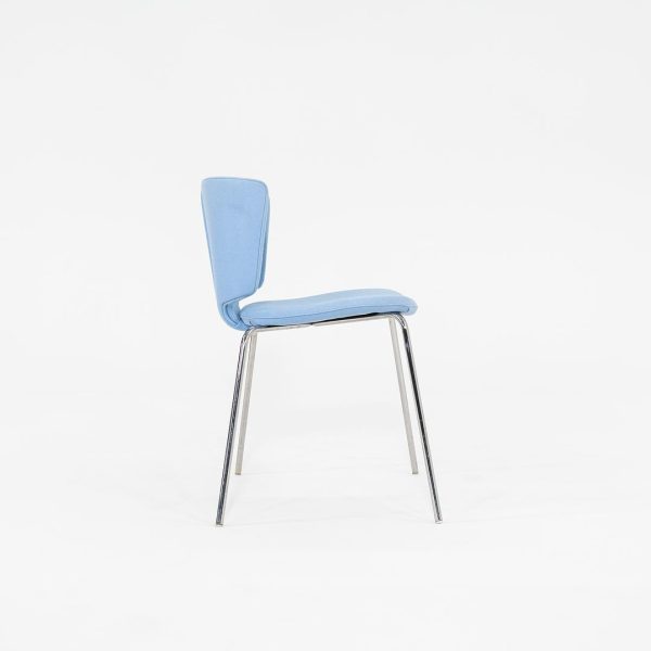 2012 Wrapp Dining Side Chair by Marc Krusin for Coalesse in Blue Fabric 14x Available Discount