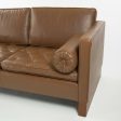 1960s Mies Van Der Rohe for Knoll International Brown Leather Three Seat Sofa Cheap