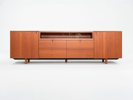 1990s ARCO   Poliform Cabinet in Cherry with Glass Case Hot on Sale