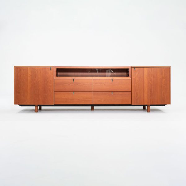 1990s ARCO   Poliform Cabinet in Cherry with Glass Case Hot on Sale