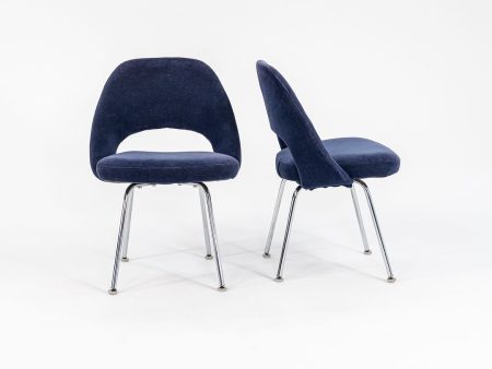 1970s Knoll Saarinen Executive Side Chair, Model 72C by Eero Saarinen for Knoll Steel, Plywood, Plastic, Foam, Fabric on Sale