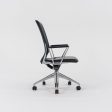 2004 Vitra Meda Desk Chair by Alberto Meda in Black Leather with Fabric Back Sale