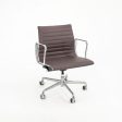 2010s Eames Aluminum Group Management Desk Chair by Ray and Charles Eames for Herman Miller in Purple   Eggplant Leather Cheap