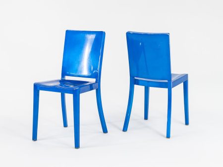 2004 Hudson Chair by Phillipe Starck for Emeco in Blue Powder Coated Steel Hot on Sale