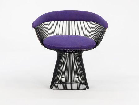 1960s Platner Arm Chair, Model 1725 by Warren Platner for Knoll with Bronzed Finish and Purple Fabric For Cheap