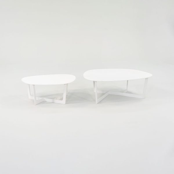 2010s Erik Jorgensen Insula Coffee Table by Ernst & Jensen in White Small 2x Available Fashion