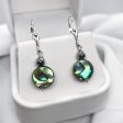 Abalone Shell, Hematite and Sterling Silver Dangle Earrings Fashion