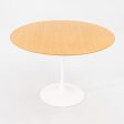 2009 Tulip Dining Table, Model 173O by Eero Saarinen for Knoll in White with Light Oak 42 inch Top Hot on Sale