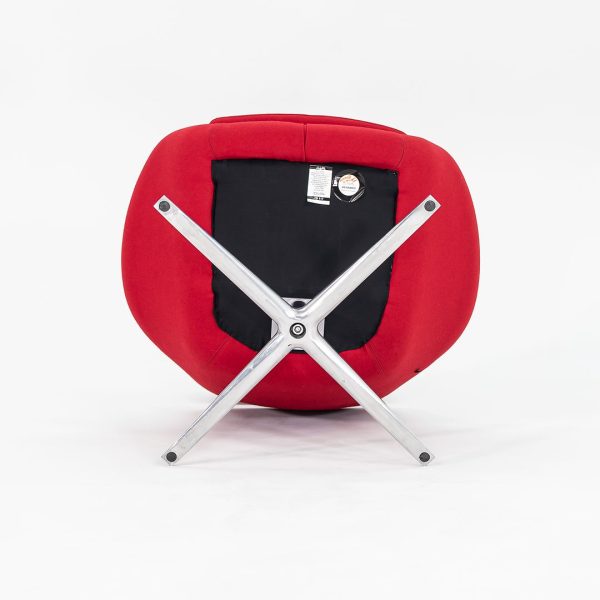 2013 Bob Swivel Chairs by Pearson Lloyd for Coalesse in Red Fabric 2x Available Online Sale