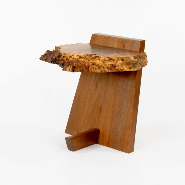 Mira Nakashima George Nakashima Woodworker Claro Walnut Burl Kevin End Table Cheap