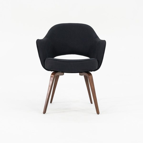 2018 Saarinen Executive Chair with Arms, 71A by Eero Saarinen for Knoll in Oak with Fabric Upholstery Cheap