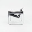 1960s Wassily Lounge Chair, Model B3 by Marcel Breuer for Gavina   Knoll in Black Leather with Chrome Frame 4x Available Online