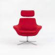 2013 Bob Swivel Chairs by Pearson Lloyd for Coalesse in Red Fabric 2x Available Online Sale