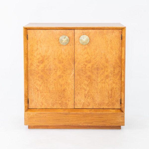 C. 1941 Gilbert Rohde for Herman Miller Paldao Burled Acacia Stereo Cabinet, Model 4103 Discount