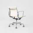 2010s Herman Miller Eames Aluminum Management Desk Chair in Cream Leather Sale