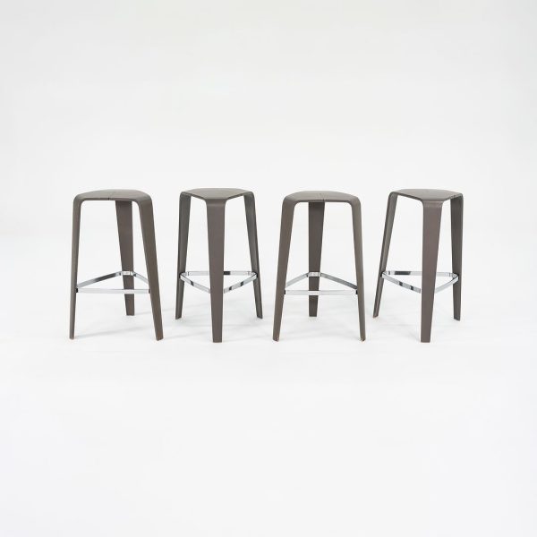 2010s Set of Four Tre Bar Stools by Jehs & Laub for Davis in Slate Oak on Sale