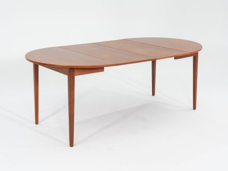 1970s Danish Extension Dining Table in Teak Attributed to Ib Kofod Larsen 42-84 inches For Sale