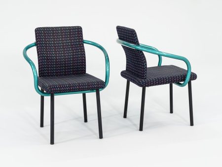 1990s Mandarin Chair by Ettore Sottsass for Knoll with Fabric Upholstery 2x Available For Cheap