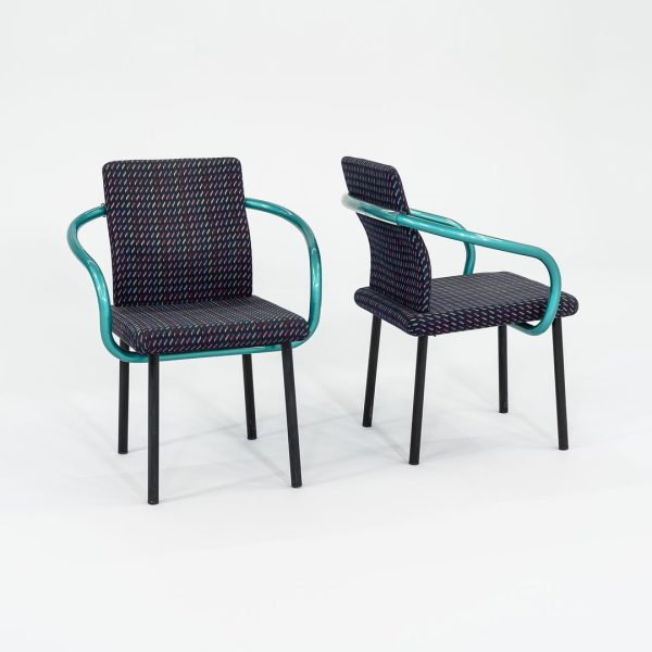 1990s Mandarin Chair by Ettore Sottsass for Knoll with Fabric Upholstery 2x Available For Cheap