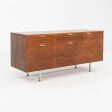 C. 1961 George Nelson for Herman Miller 55 inch Walnut Credenza Cabinet Hot on Sale