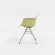 2006 Modernica Fiberglass Arm Shell Chair with H Base or Stacking Base in Light Green Discount