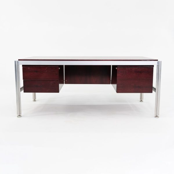 C. 1970 Rosewood Executive Desk by Georges Ciancimino for Mobilier International France Sale