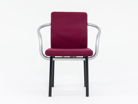 1995 Mandarin Chair by Ettore Sottsass for Knoll Steel, Foam, Padding, Wood, Plastic Hot on Sale