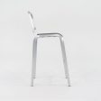 2022 Nine-O Bar Stool by Ettore Sottsass for Emeco in Brushed Aluminum with Grey Seat 21x Available Fashion