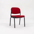 1985 Torsion Stacking Upholstered Side   Dining Chair by Giancarlo Piretti for Krueger International in Red Fabric For Cheap