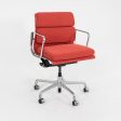 2010s Soft Pad Management Chair, EA435 by Ray and Charles Eames for Herman Miller in Red Fabric For Cheap