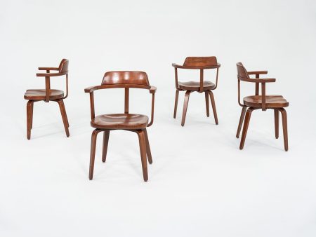 1951 Set of Four W199 Chairs By Ben Thompson And Walter Gropius For Thonet Sale